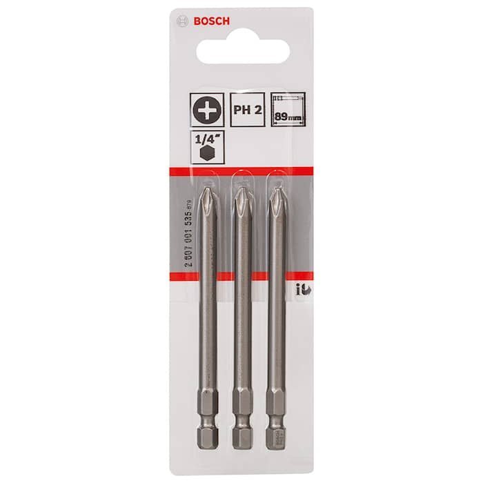 Bosch Bits PH2 89mm 3-pack