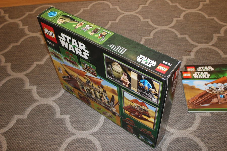 Box + Instruktion LEGO Star Wars 75020 Jabbas Sail Barge OBS INGET LEGO