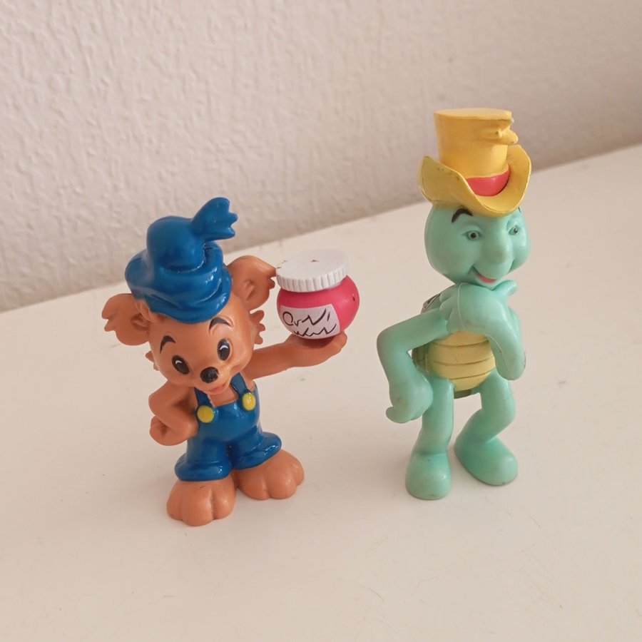 Figurer Bamse Skalman och dunderhonung