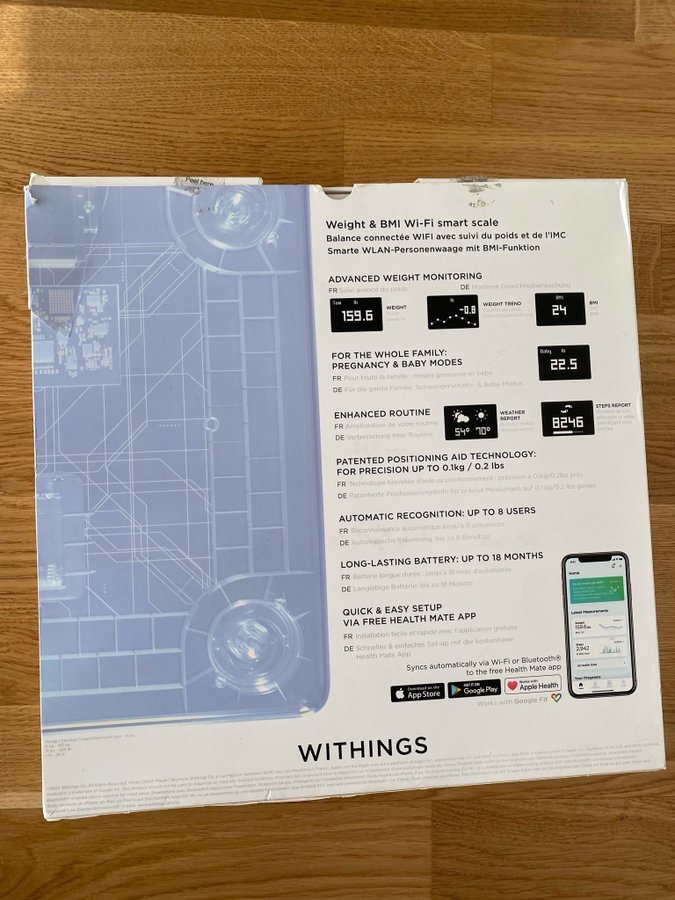 Våg - Withings Body Smart Scale modell WBS06S