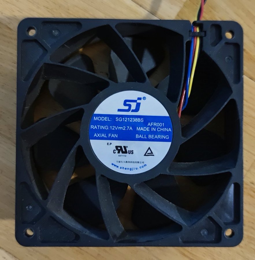 SG121238BS Axial Fan 120mm