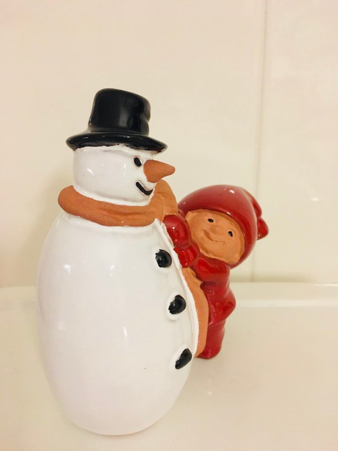 JIE tomte och snögubbe Eva Jarenskog