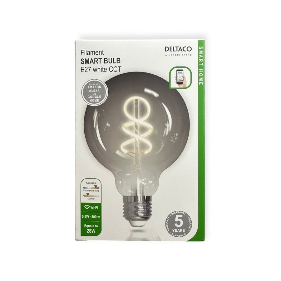 Deltaco Smart Bulb E27 - Ny