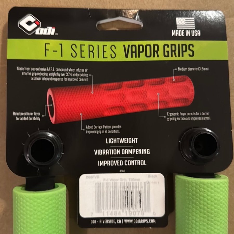 ODI F-1 Series Vapor Grips - Grønne