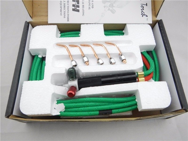 Oxygen welding gun welding of metals such as platinum stainless steel, etc