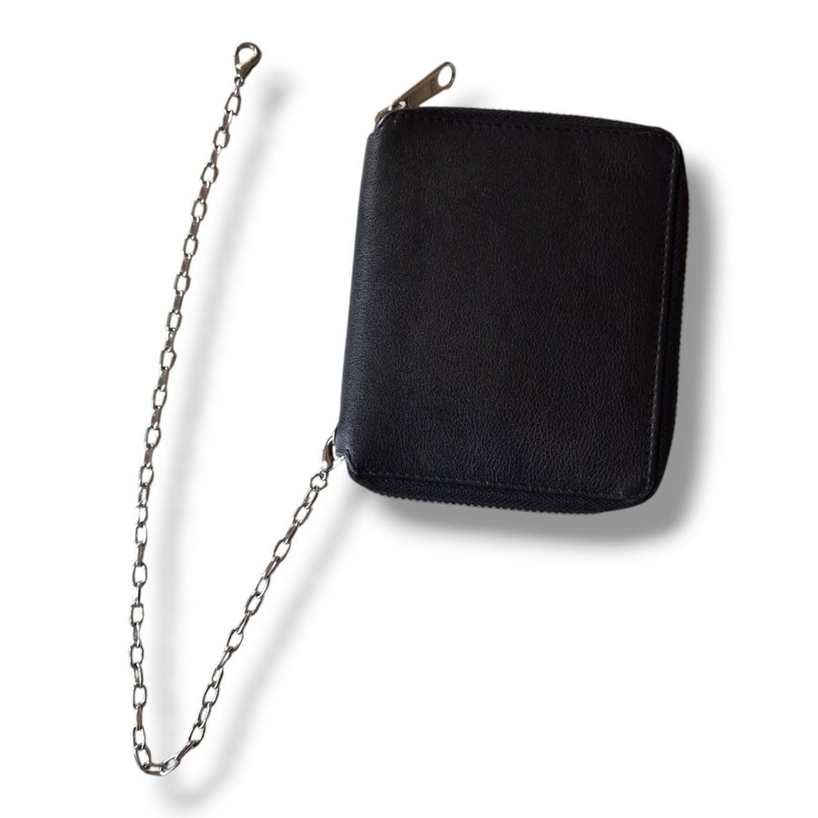 Kedjeplånbok med Dragkedja i Äkta Läder | Zip Chain Wallet in Genuine Leather