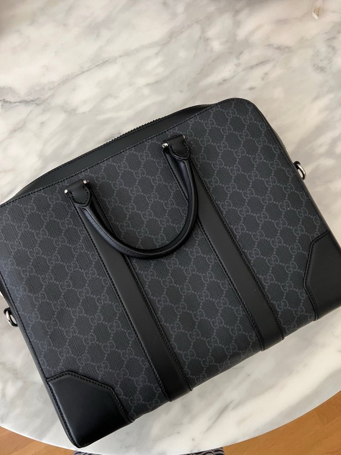 Gucci Canvas Briefcase