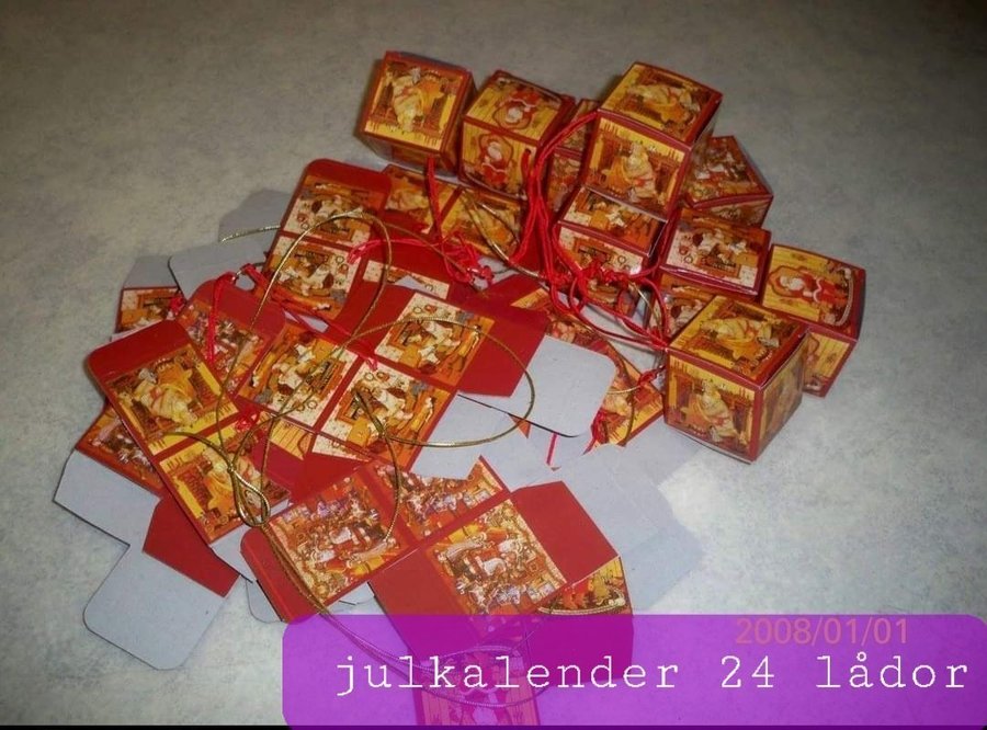 Julkalender 24 lådor