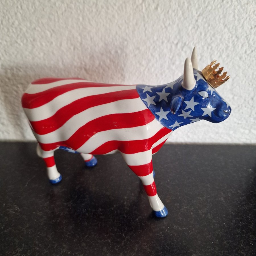 CowParade Ko med Amerikansk Flagga 2001