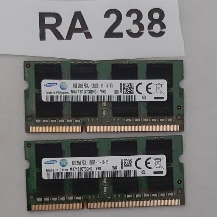 Ramminne DDR3L 16GB märke : Samsung