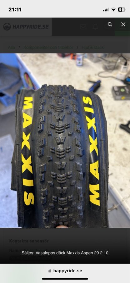 Vasalopps däck Maxxis Aspen 29 210