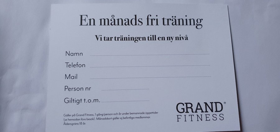 Grand fitness gym