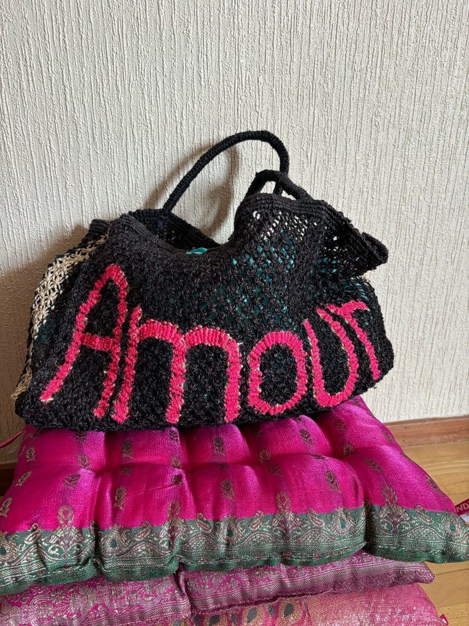 Original Jacksons jutebag Amour Agencies Turqoise