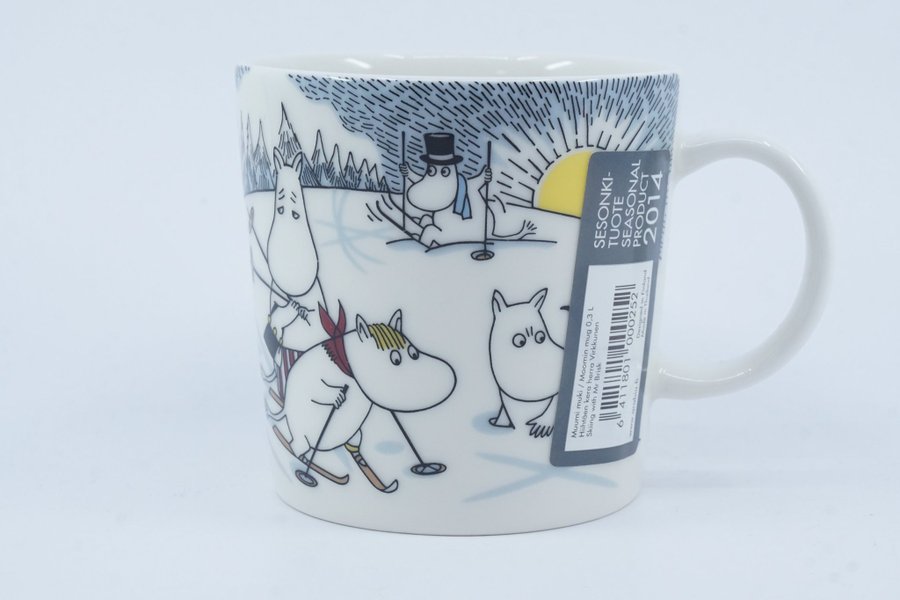 Muminmugg Skidor med herr Brisk / Moomin Mug Skiing with MrBrisk [B]