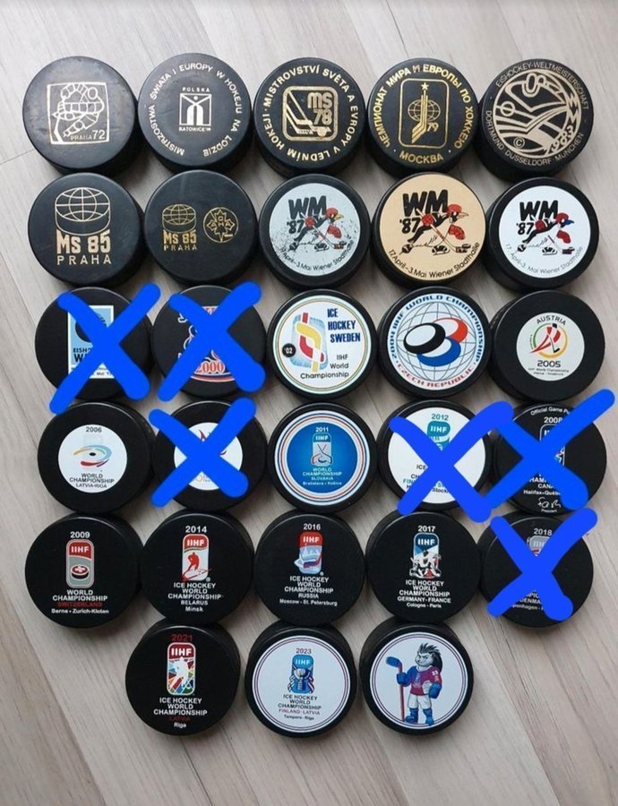 Eishockey Puck WM 1972 RARITÄT made in Czechoslovakia