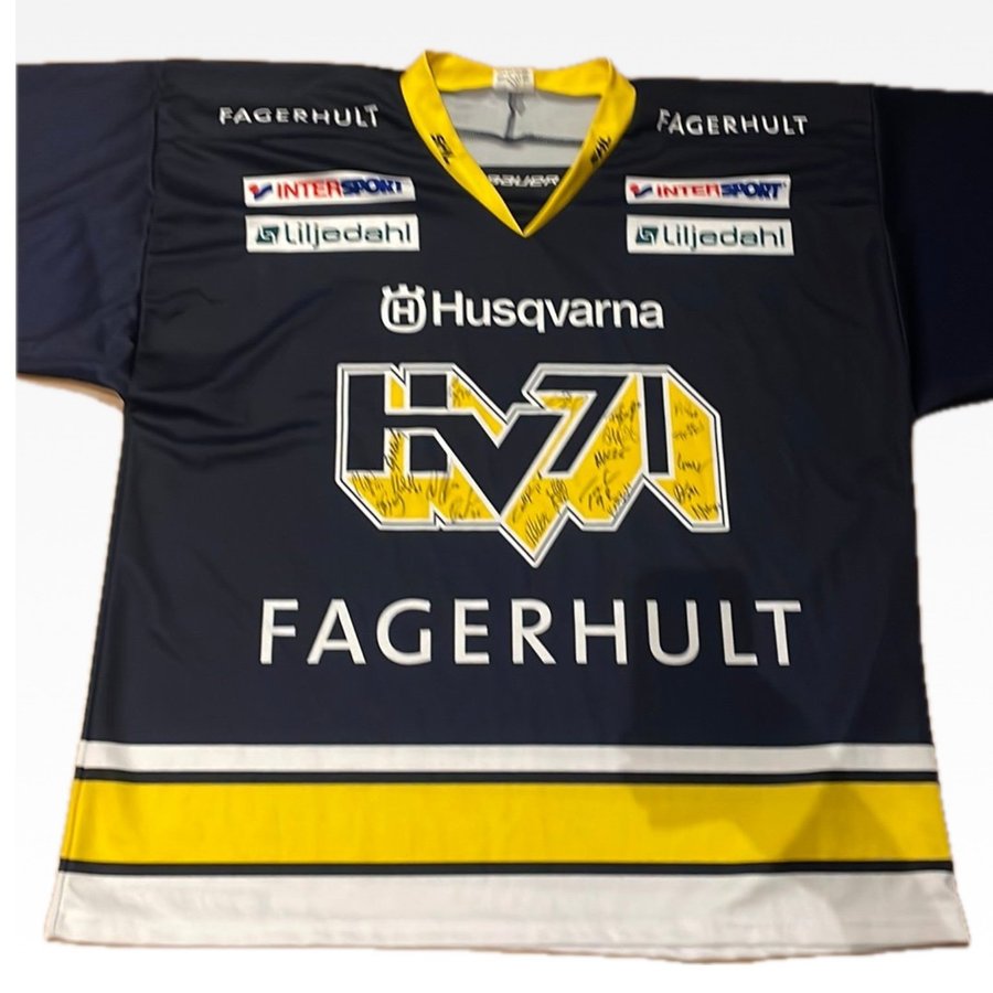 HV71 Hockeytröja med signaturer