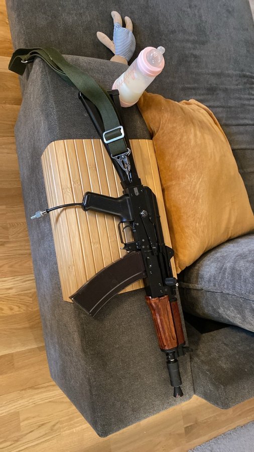 Airsoft VFC ak74u dx2 med polarstar kythera HPA och tillbehör