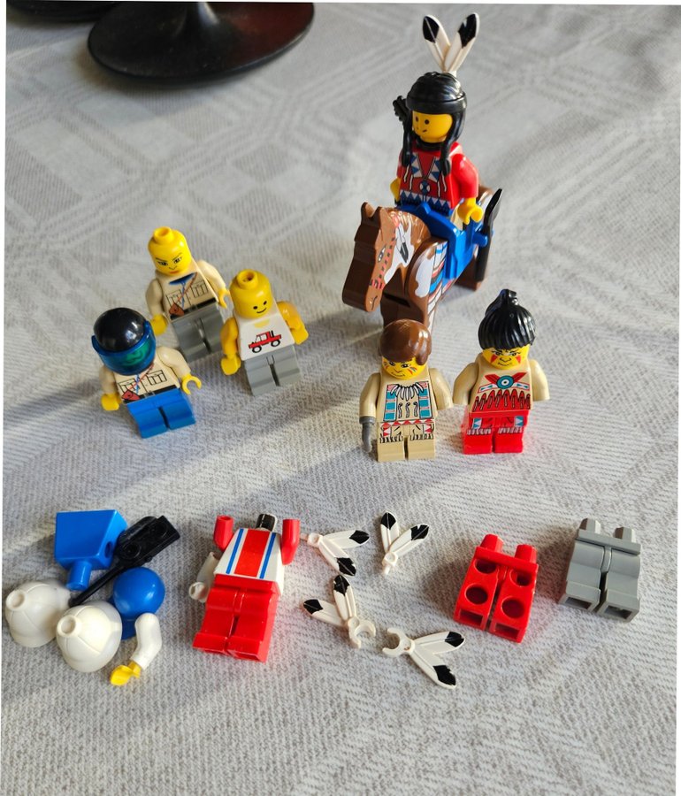 Lego indianer +andra figurer