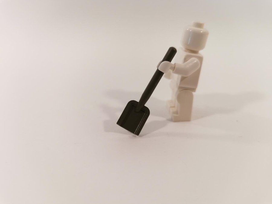 Lego - tillbehör - redskap - spade - part 3837 - mörkgrå (old dark gray)