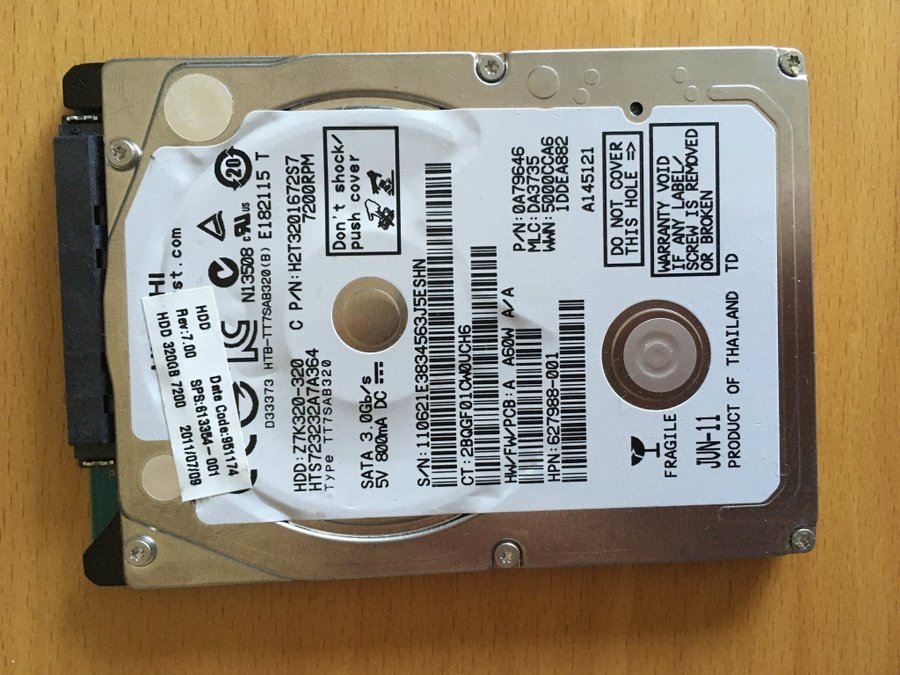 320GB och 750GB - 7200rpm - Hitachi och Seagate - SATA