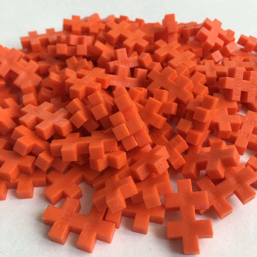 100 st Orange Plus Plus Bitar PlusPlus ++ Basic, Mini,