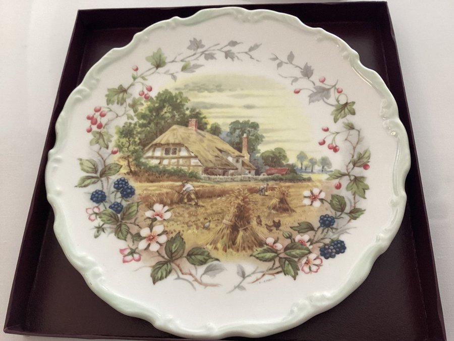 Royal Albert Summer Cottage Garden Year Wagtail Plate, dekorativ väggplatta