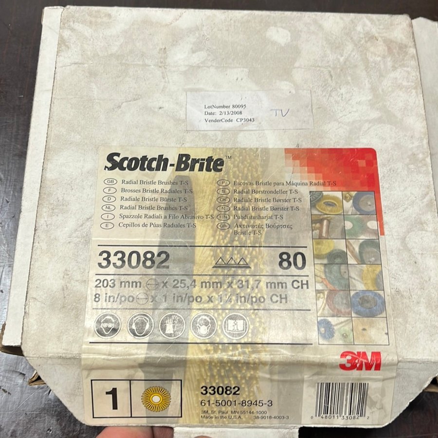 Scotch brite radial borste 203mm