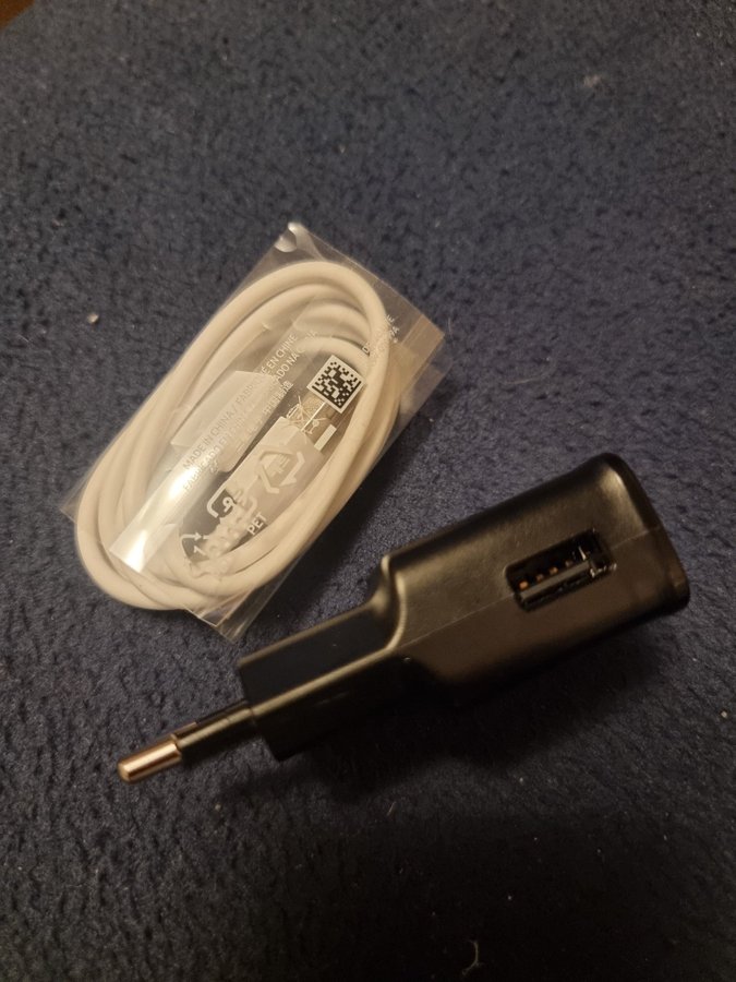 Samsung laddare/adapter + USB-C kabel - HELT NYTT!