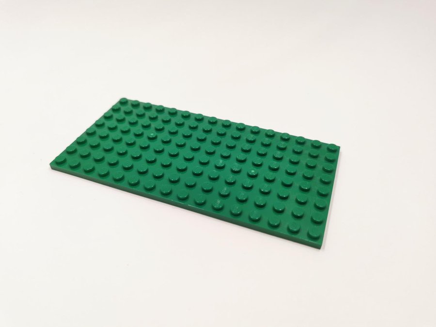 Lego - platta - plate - 8x16 - part 92438 - grön