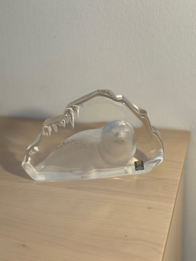 Glasfigur säl