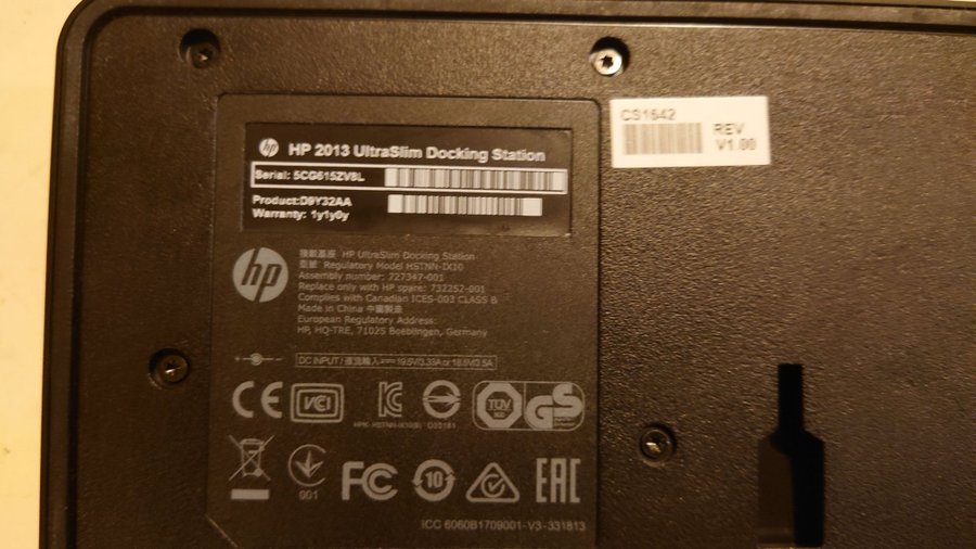 HP 2013 UltraSlim Docking Station