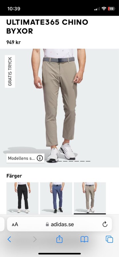 Adidas Chino Byxor Golf