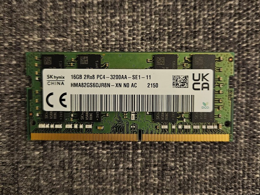 16GB Ram Sk Hynix DDR4 3200Mhz