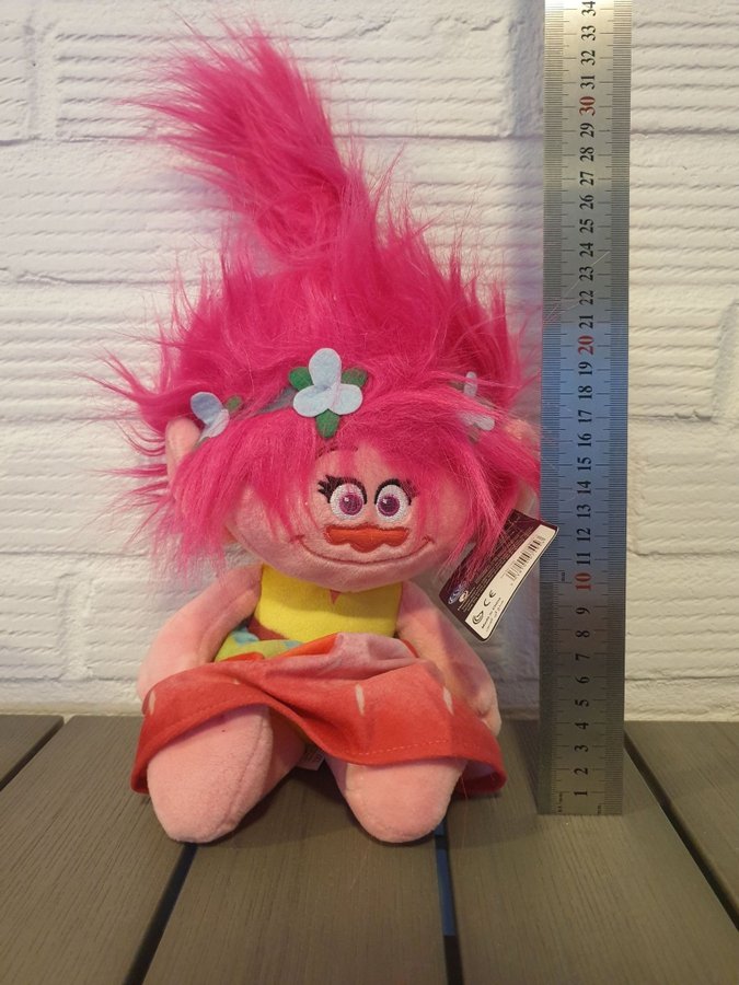 Ny Nalle trolls tjej mjukisdjur 32cm