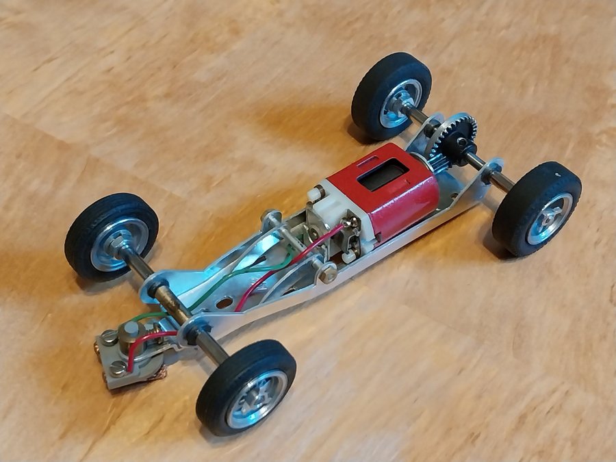 Vintage Monogram 1/24 Indy Lotus Type 38 Slot Car. Original ask.