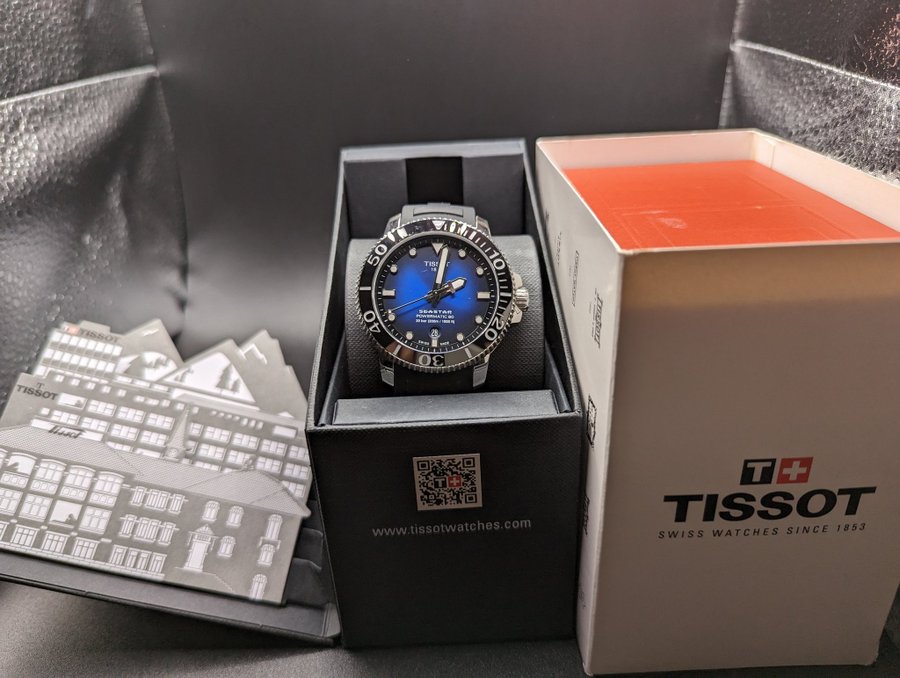 Tissot Seastar 1000 Powermatic 80 - Blå urtavla