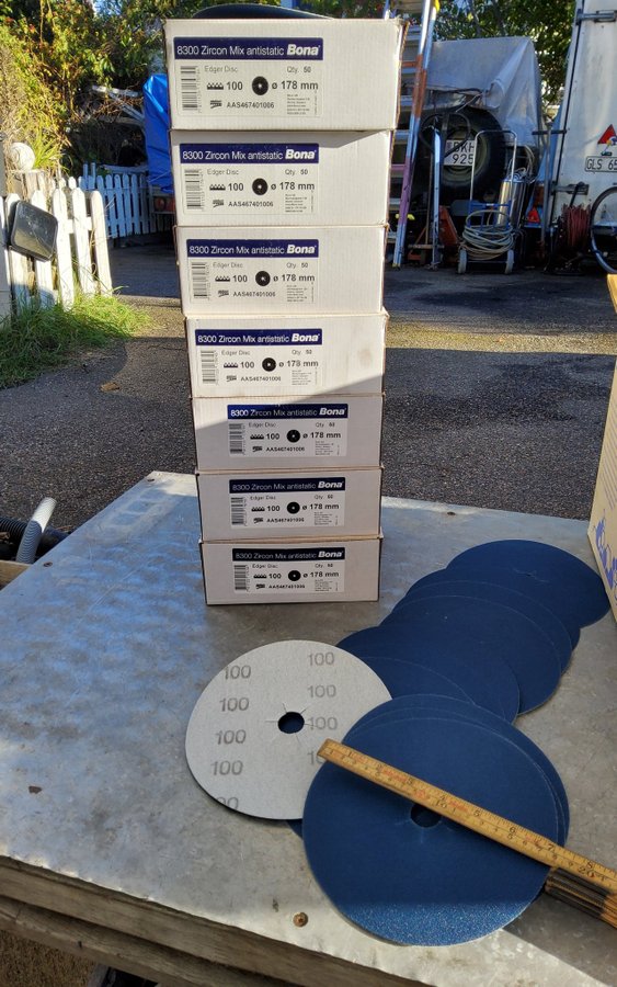 GOLVSLIPRONDELLER 350 stycken BONA ABRASIVES edger disc