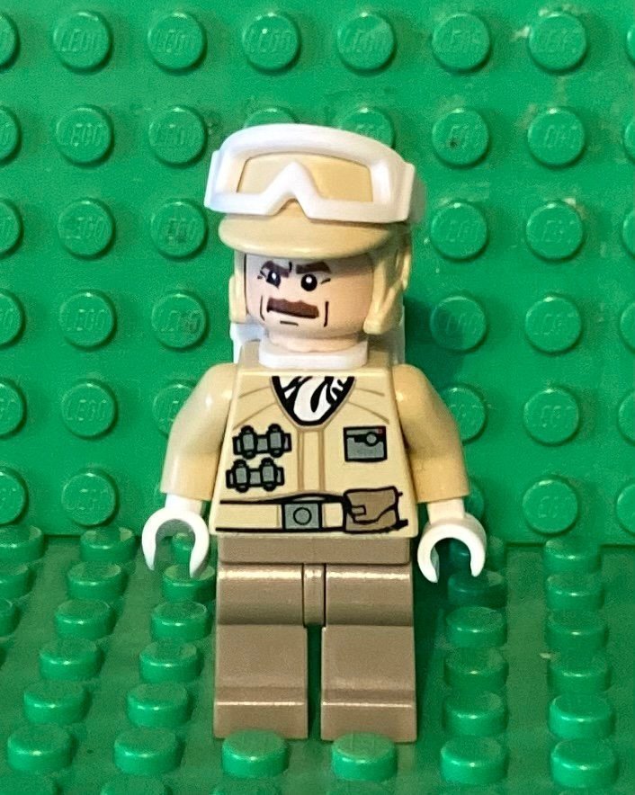 Lego - Figurer - Star Wars - Hoth Rebel Trooper Moustache