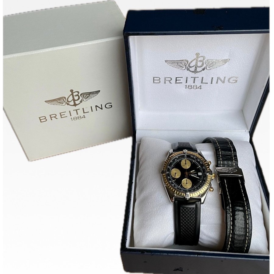 Breitling Chronomat Stål/Guld (BoxPapper)