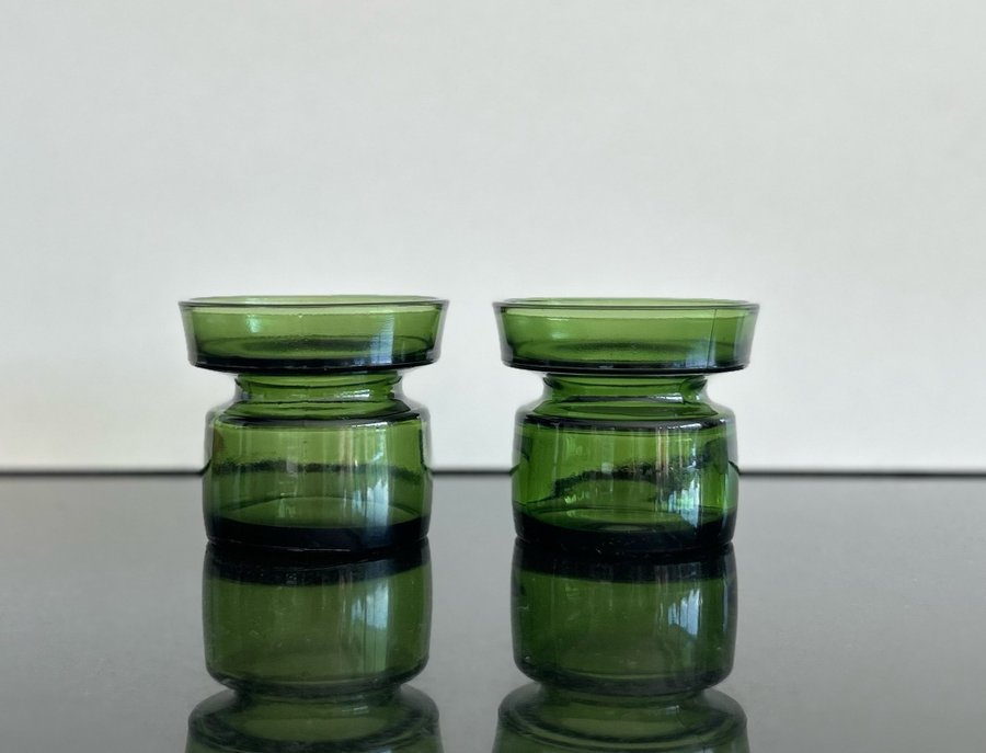 Jens Quistgaard hyacintvas i grönt glas - Dansk design