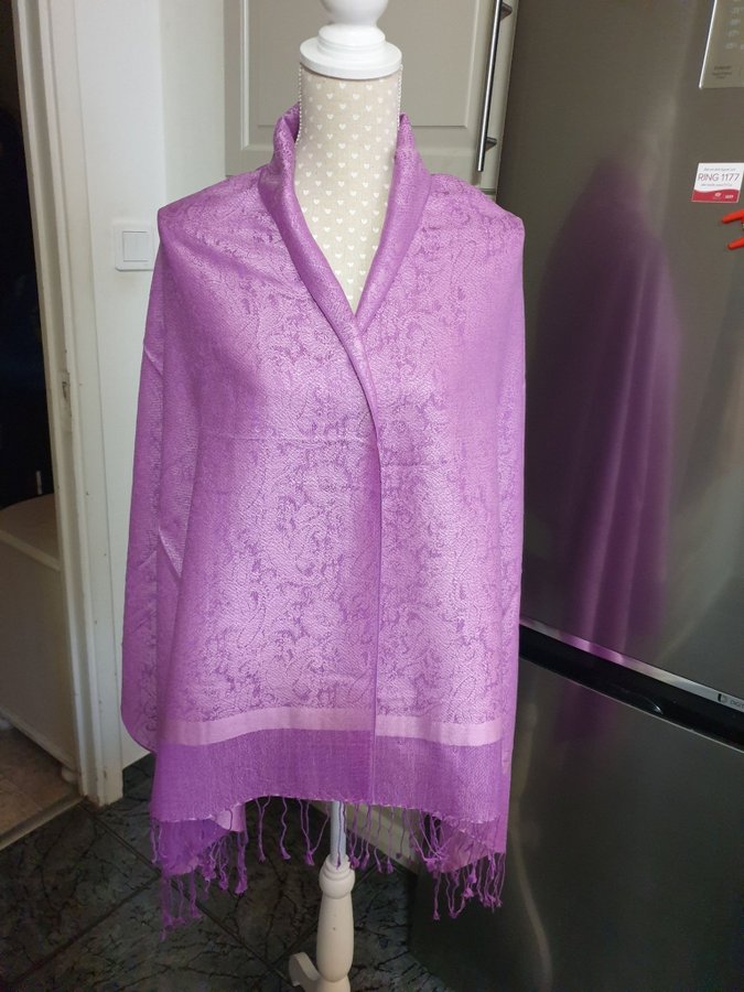 NY PASHMINA SJAL HALSDUK 30% SILKE 70% CASHMERE