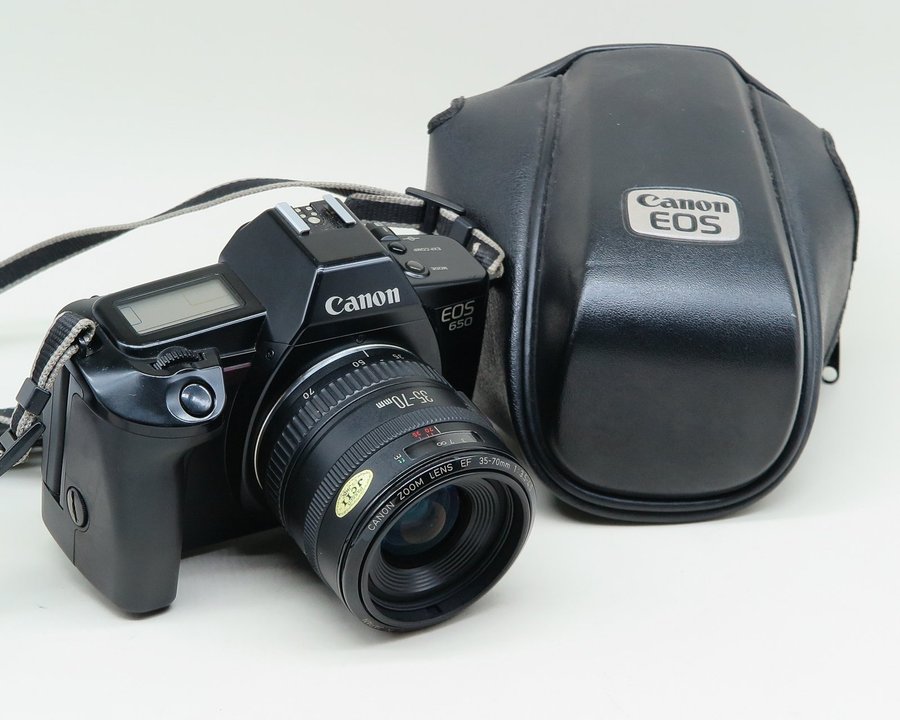 Canon EOS 650 med 35-70mm 1:3.5-4.5 zoomobjektiv