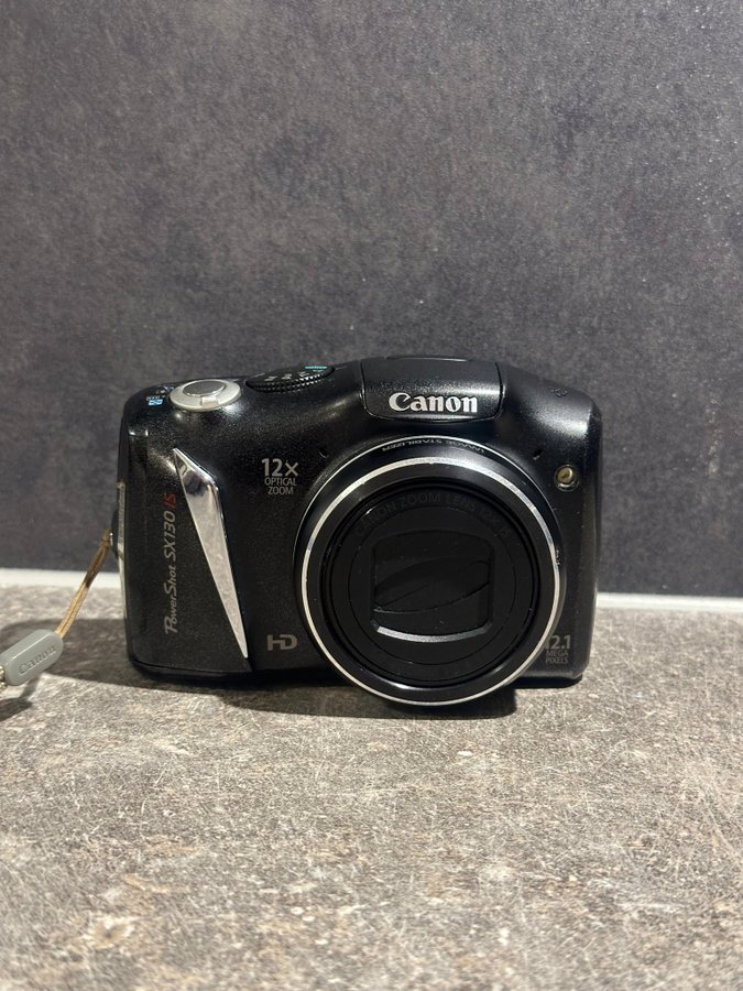 Canon PowerShot SX130 IS Digitalkamera med Originalförpackning + Väska