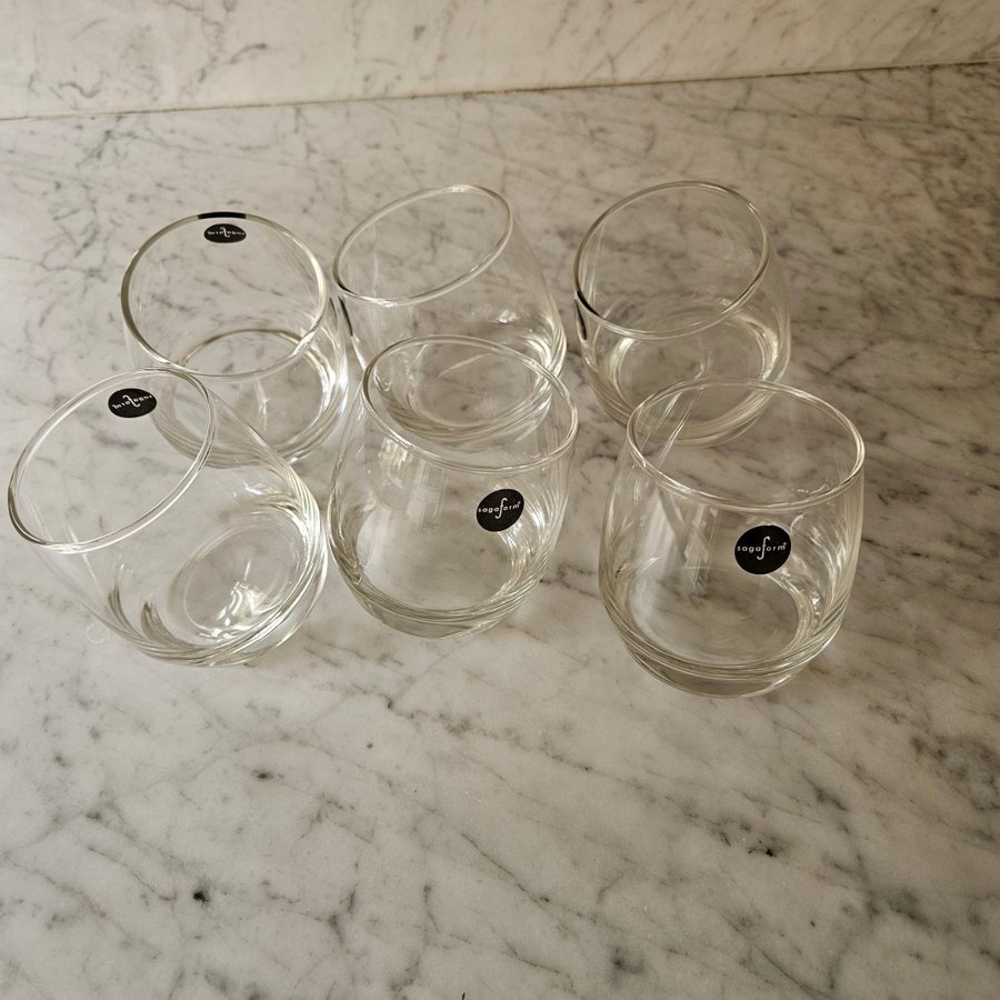 6 st whiskyglas från Sagaform