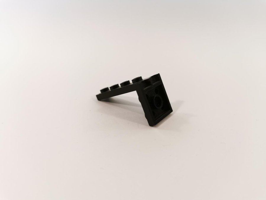 Lego - vinklad - bracket - del till mast - 2x2/1x4 - part 2422 - svart