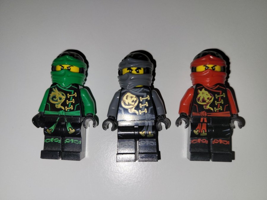 3 st Lego Ninjago Legofigurer