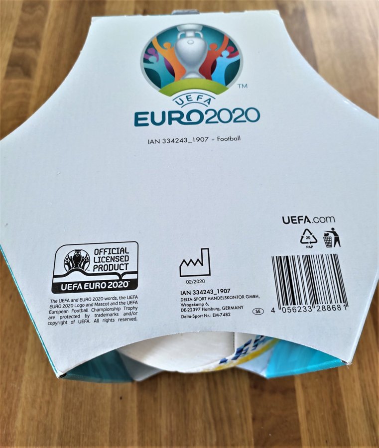 UEFA Euro 2020 Official Licensed Football