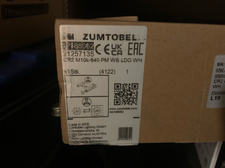 Zumtobel CR2 M10k-840 PM WB LDO WH