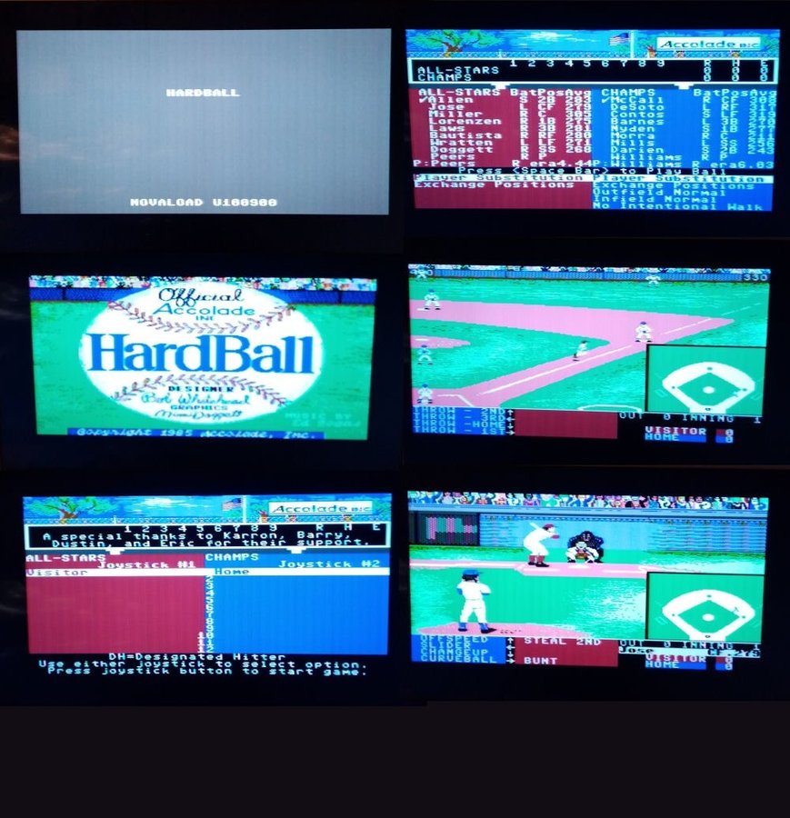 HardBall! (US Gold - Accolade) ->TESTAD<- Commodore 64 / C64 Spel