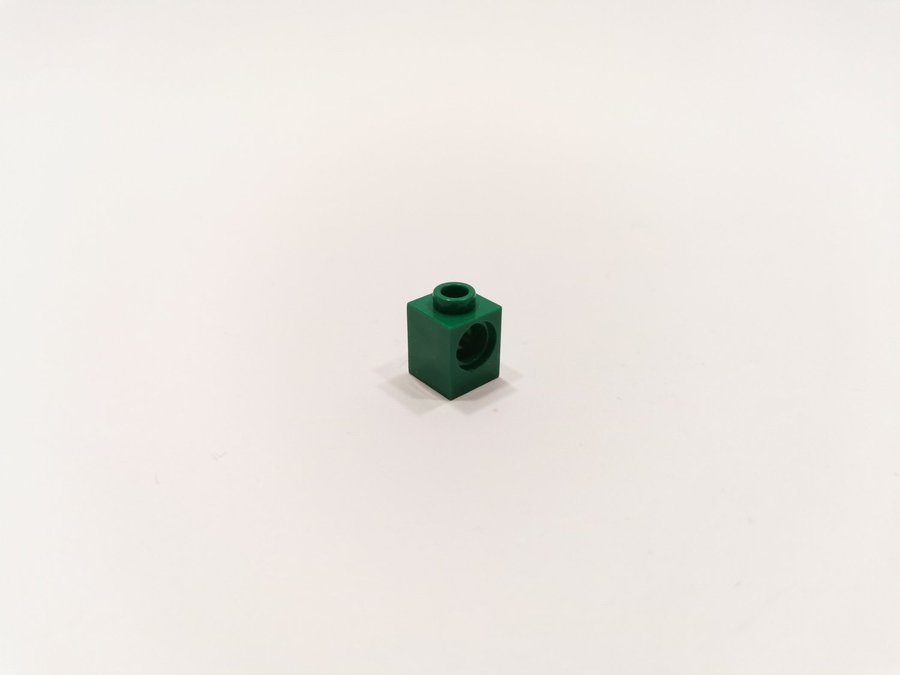 Lego - brick - technic - hål - 1x1 - part 6541 - grön